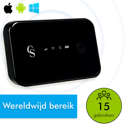 CS Global Mifi Router – Wereldwijde Dekking – 4G - Router Wifi – 15 Apparaten