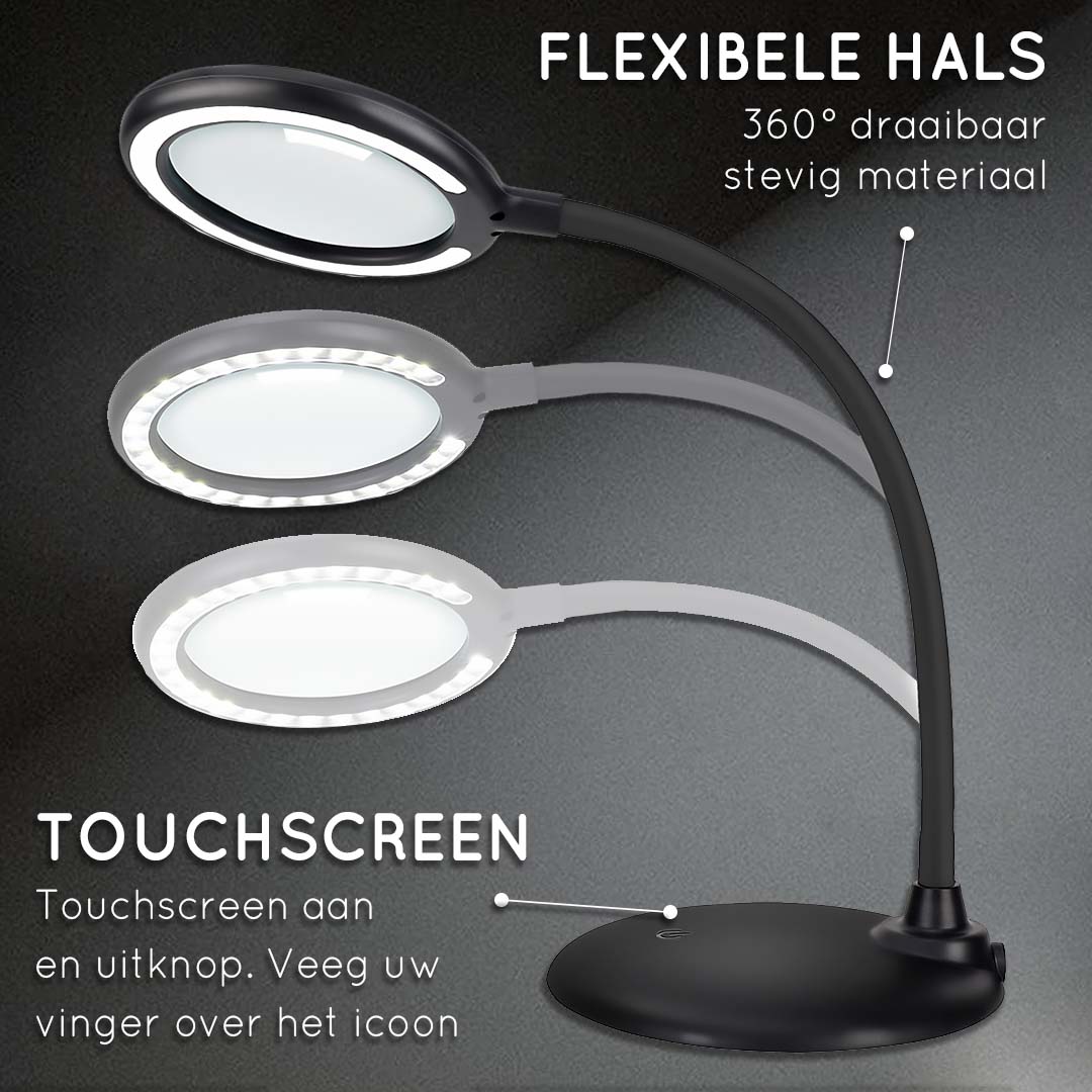 Loeplamp met LED Verlichting Oplaadbaar