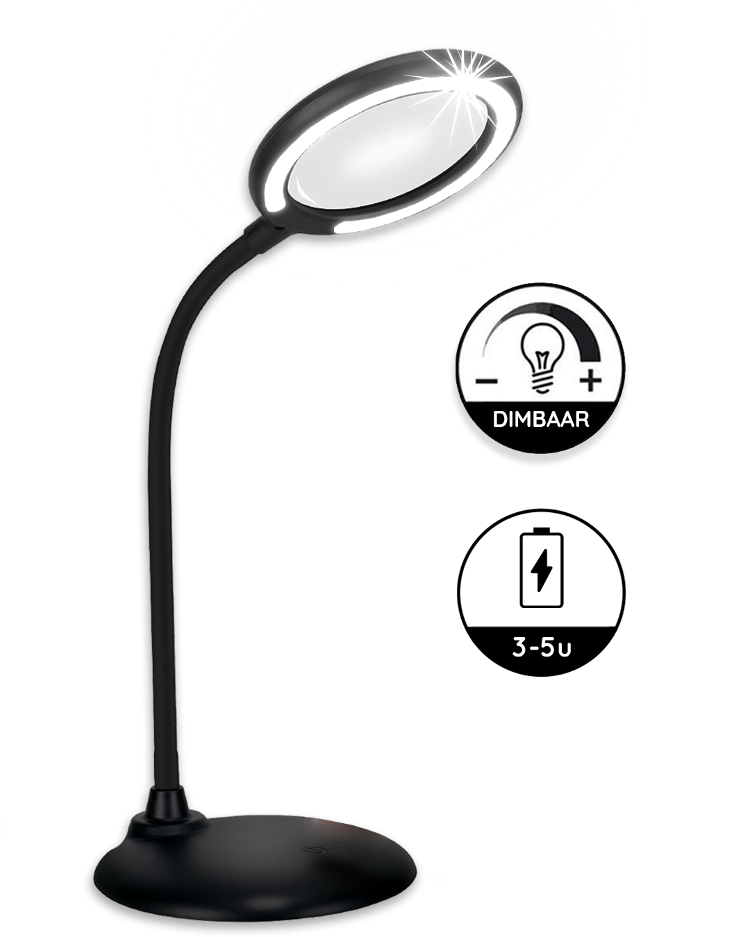 Loeplamp met LED Verlichting Oplaadbaar
