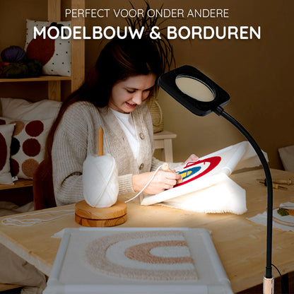 Loeplamp Vloerstatief met LED Verlichting